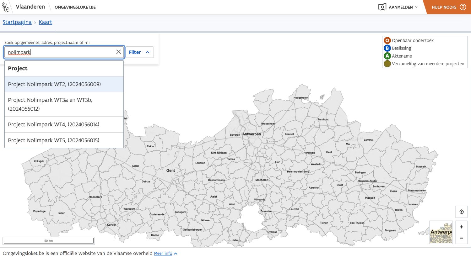 Aanvragen van de vergunningen zijn online te bekijken